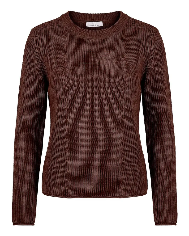 Peter Hahn Rundhals-Pullover  braun Braun