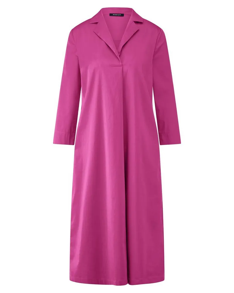 Peter Hahn Kleid kleinem Reverskragen  pink Pink