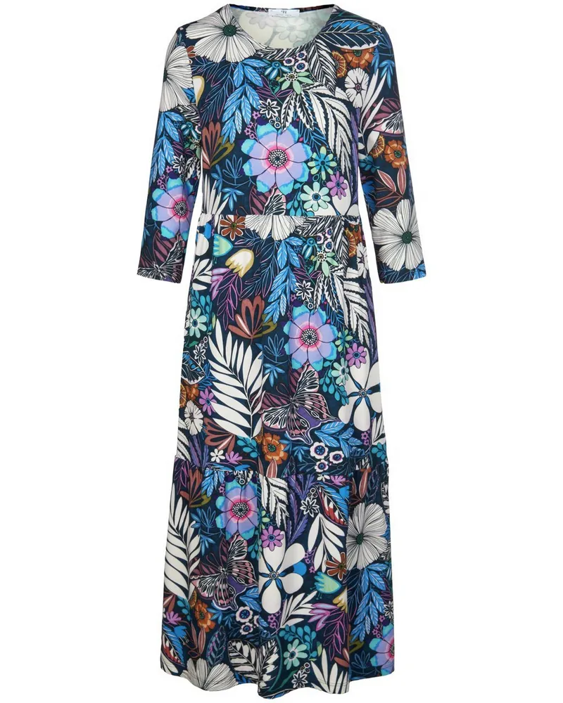 Peter Hahn Jersey-Kleid 3/4-Arm  blau Blau