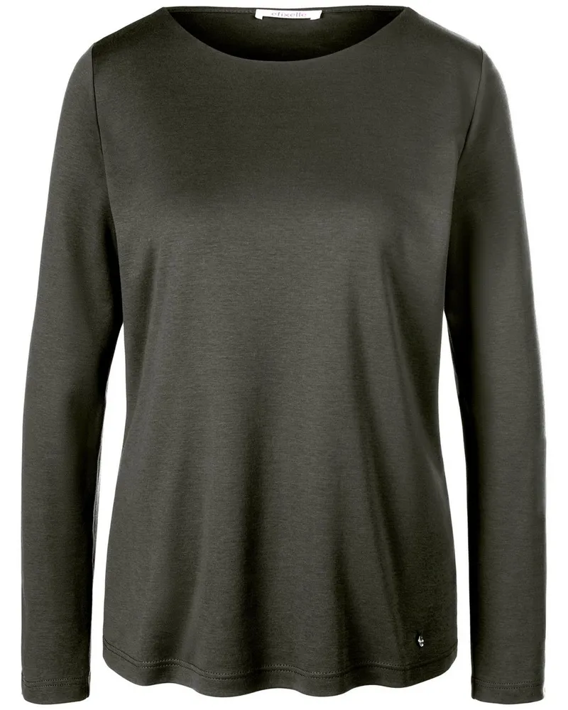 Efixelle Shirt U-Boot-Ausschnitt  grün Grün