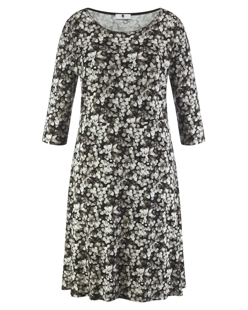 Anna Aura Jersey-Kleid 3/4-Arm  schwarz Schwarz