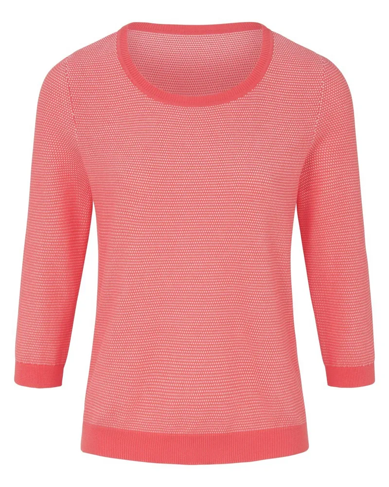Peter Hahn Rundhals-Pullover aus 100% SUPIMA®-Baumwolle  rot Rot