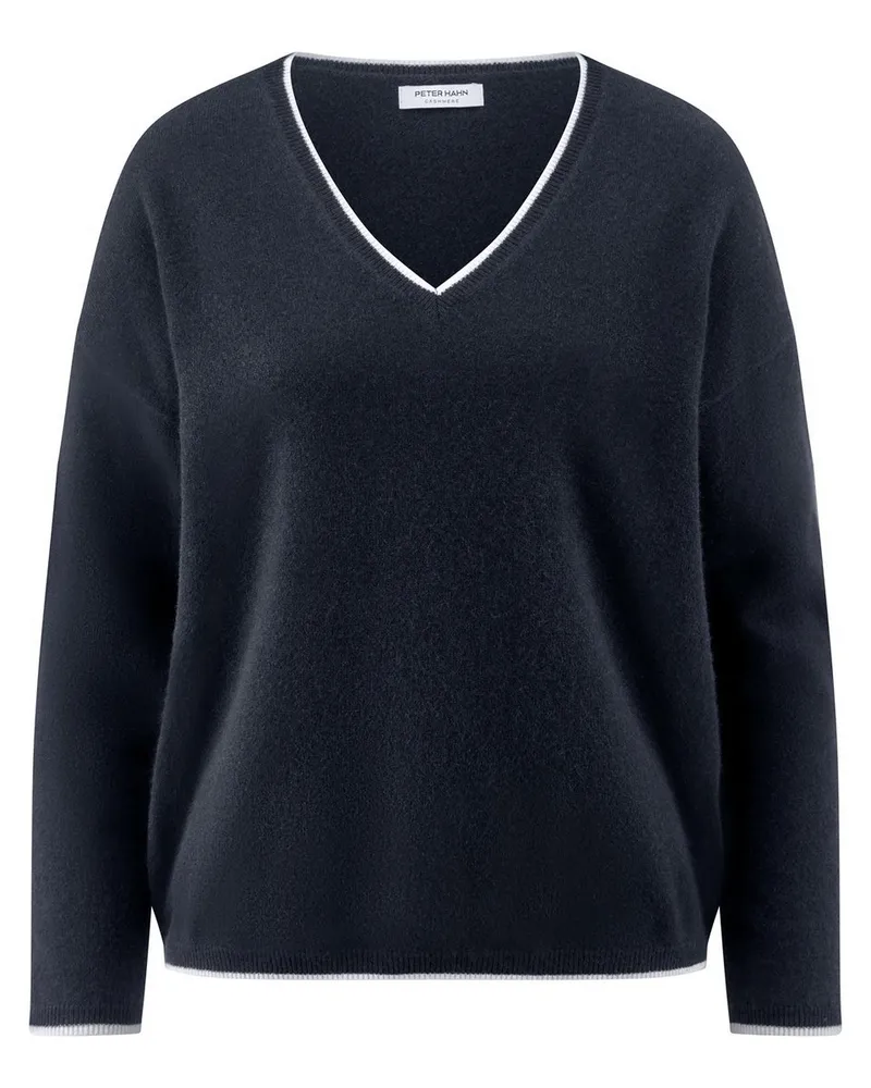 Peter Hahn V-Pullover  blau Blau