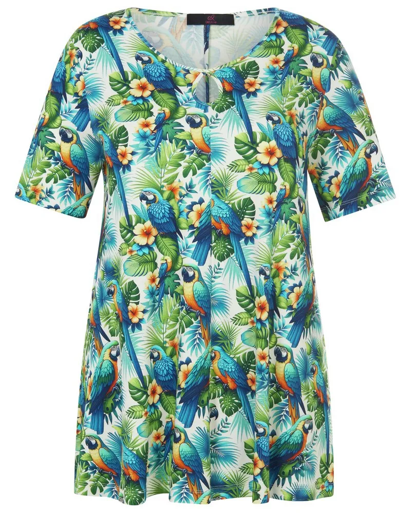 Emilia Lay Rundhals-Shirt  blau Blau