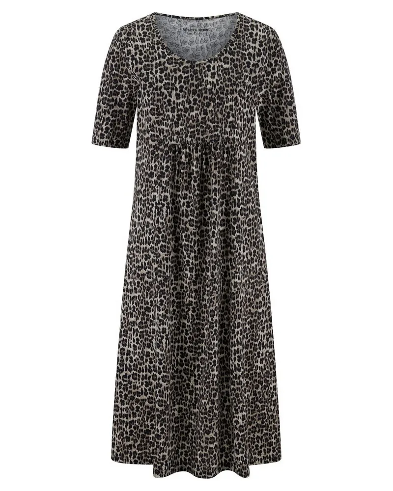 Green Cotton Kleid Selma  schwarz Schwarz