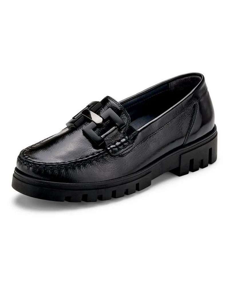Waldläufer Slipper Serena  schwarz Schwarz