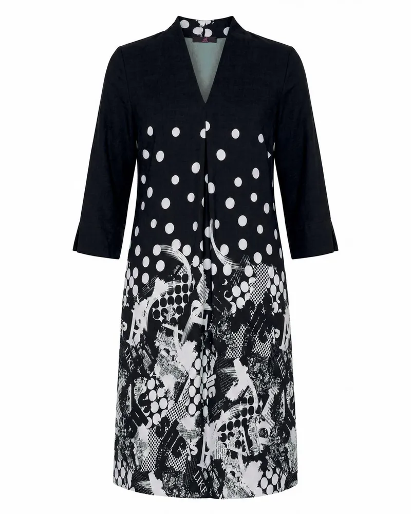Emilia Lay Kleid 3/4-Arm  schwarz Schwarz