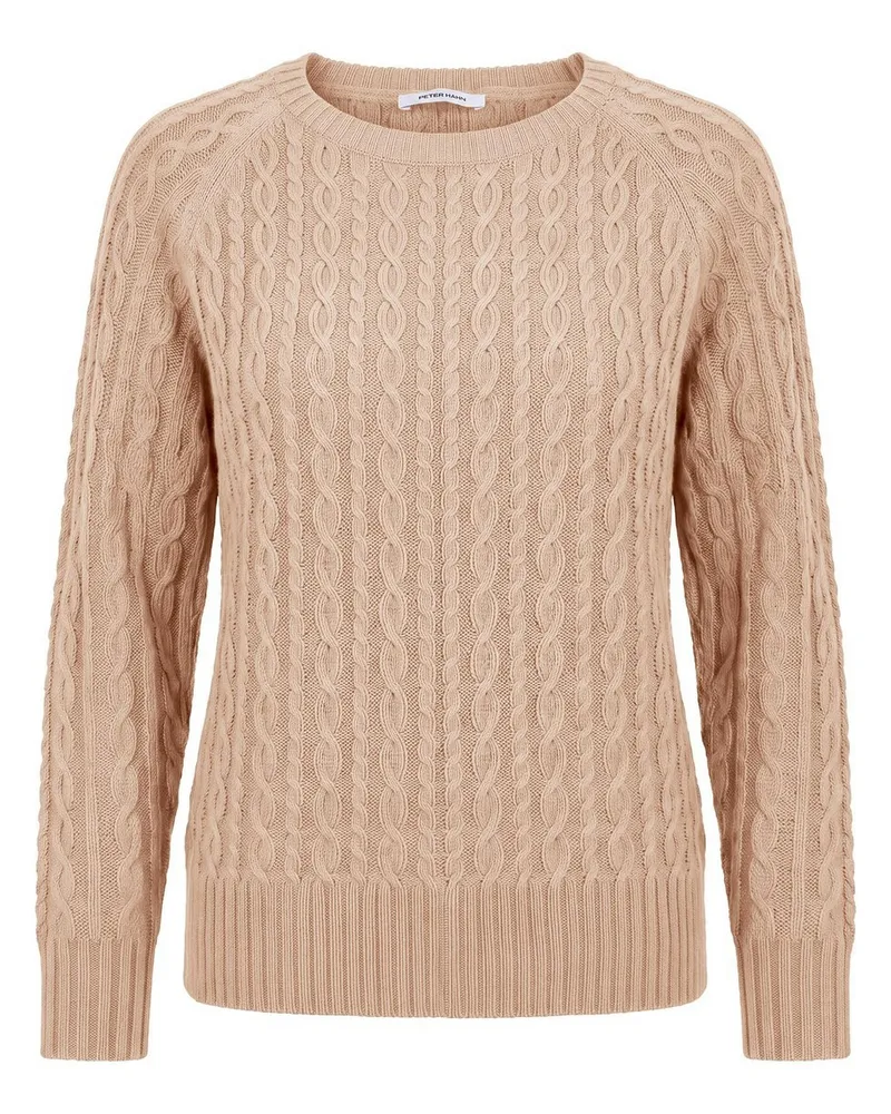 Peter Hahn Rundhals-Pullover  beige Beige