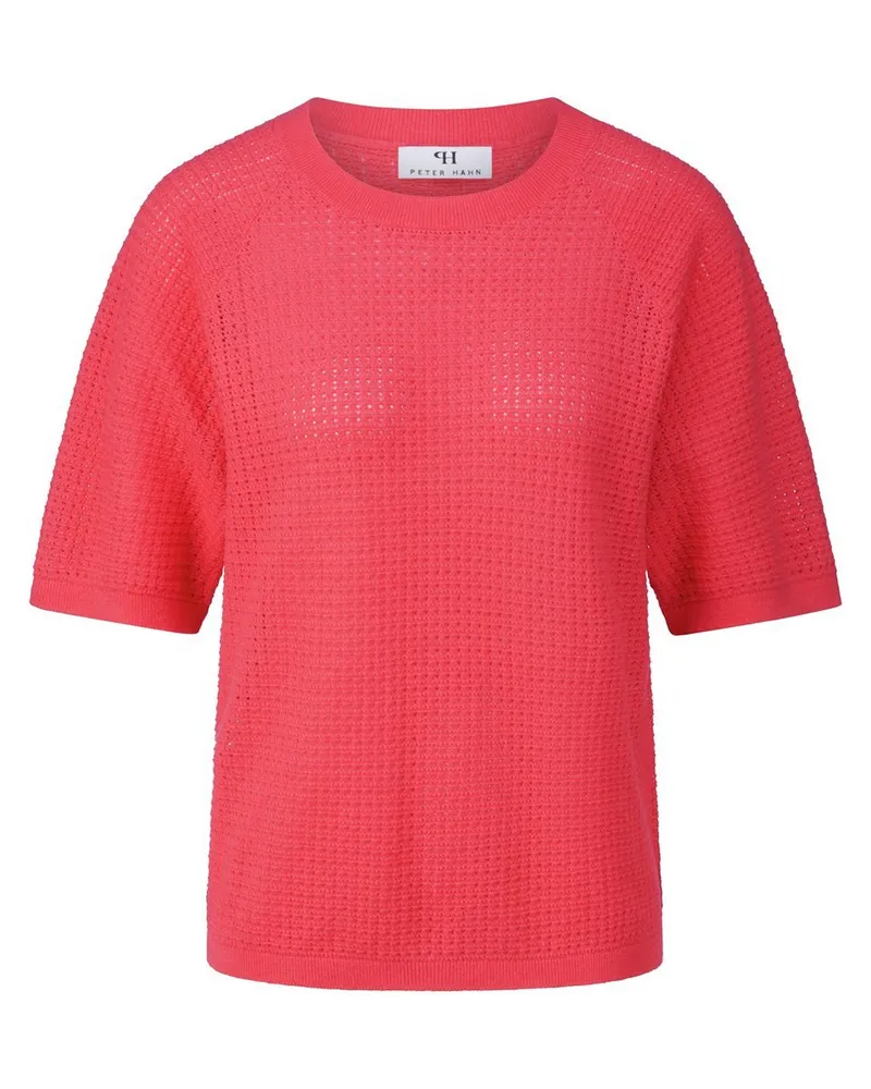 Peter Hahn Rundhals-Pullover  rot Rot