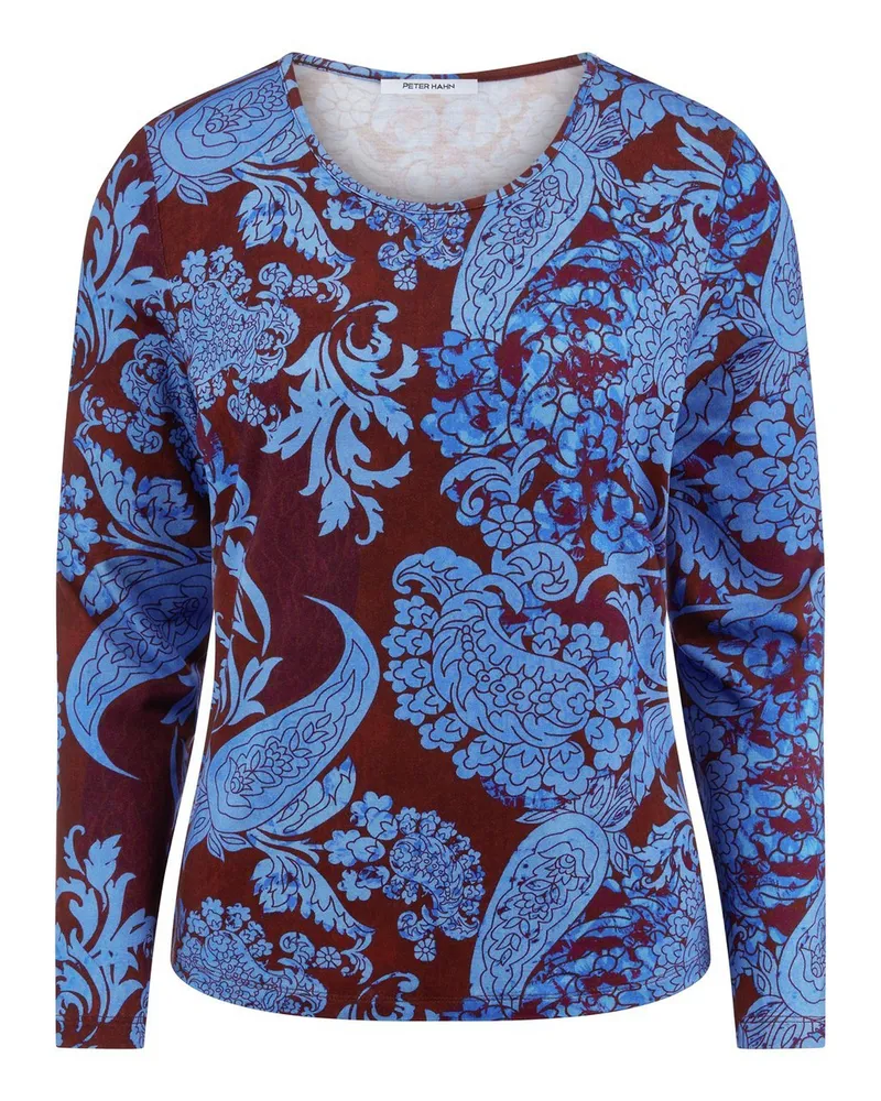 Peter Hahn Rundhals-Shirt  braun Braun