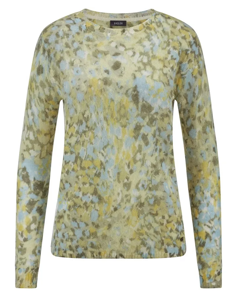 Basler Rundhals-Pullover 1/1-Arm  mehrfarbig Mehrfarbig