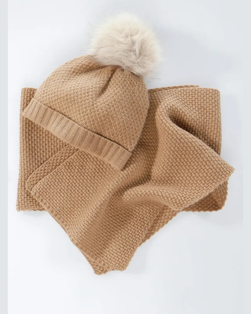 Peter Hahn Schal  Cashmere braun Braun