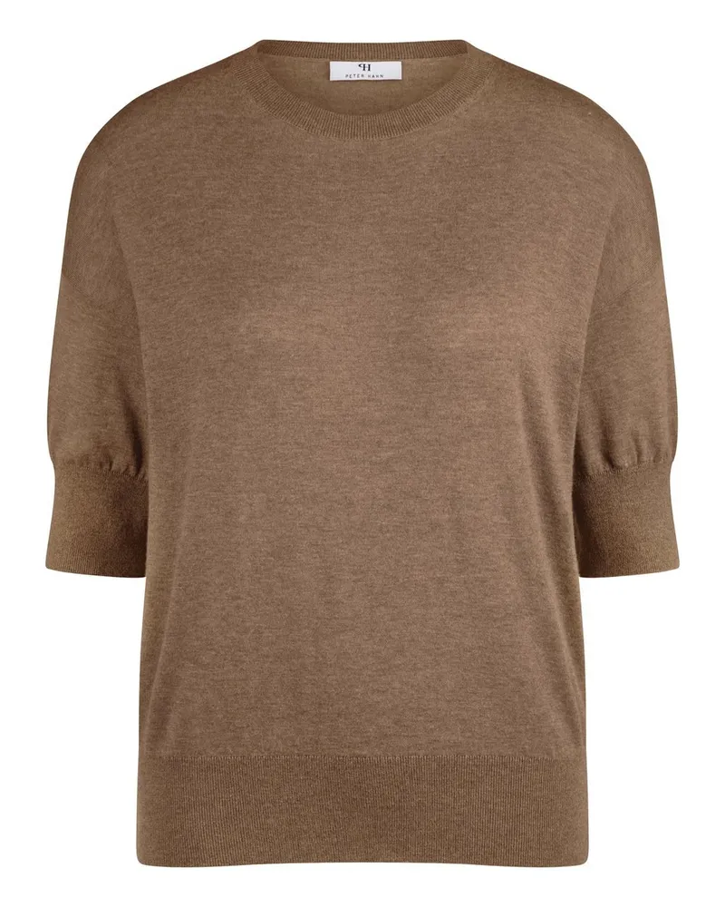 Peter Hahn Rundhals-Pullover  braun Braun