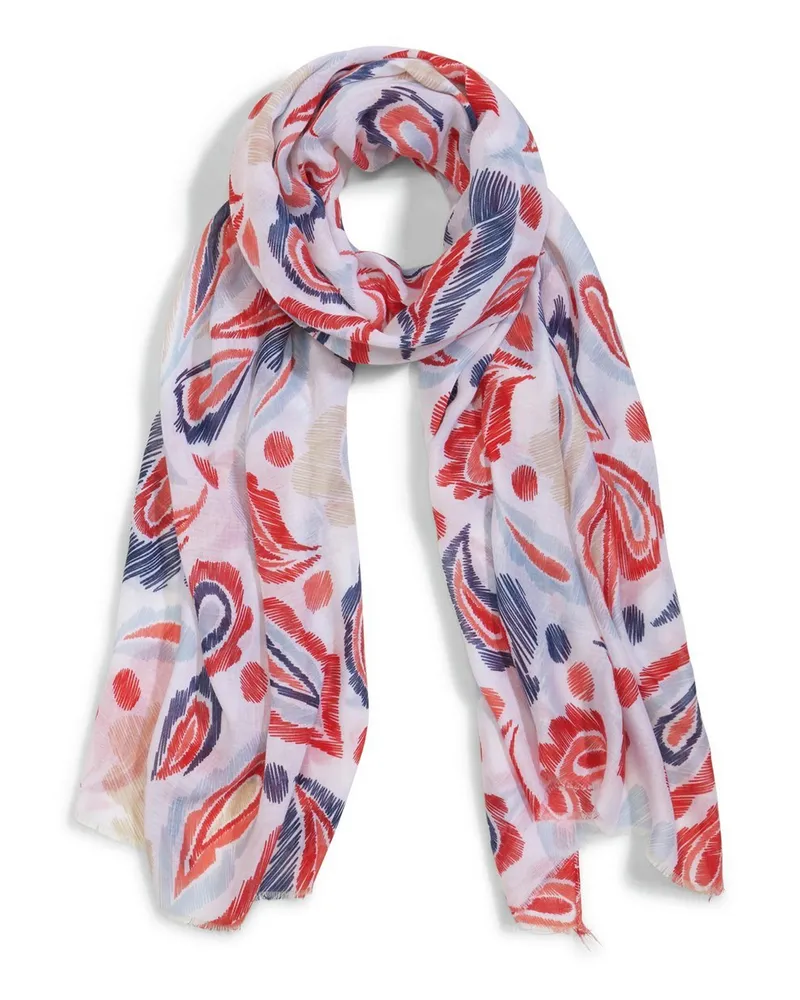 Peter Hahn Schal  weiss Weiss