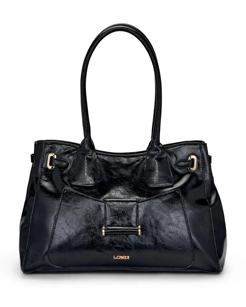 L.CREDI Handtasche Sandri L.Credi schwarz Schwarz