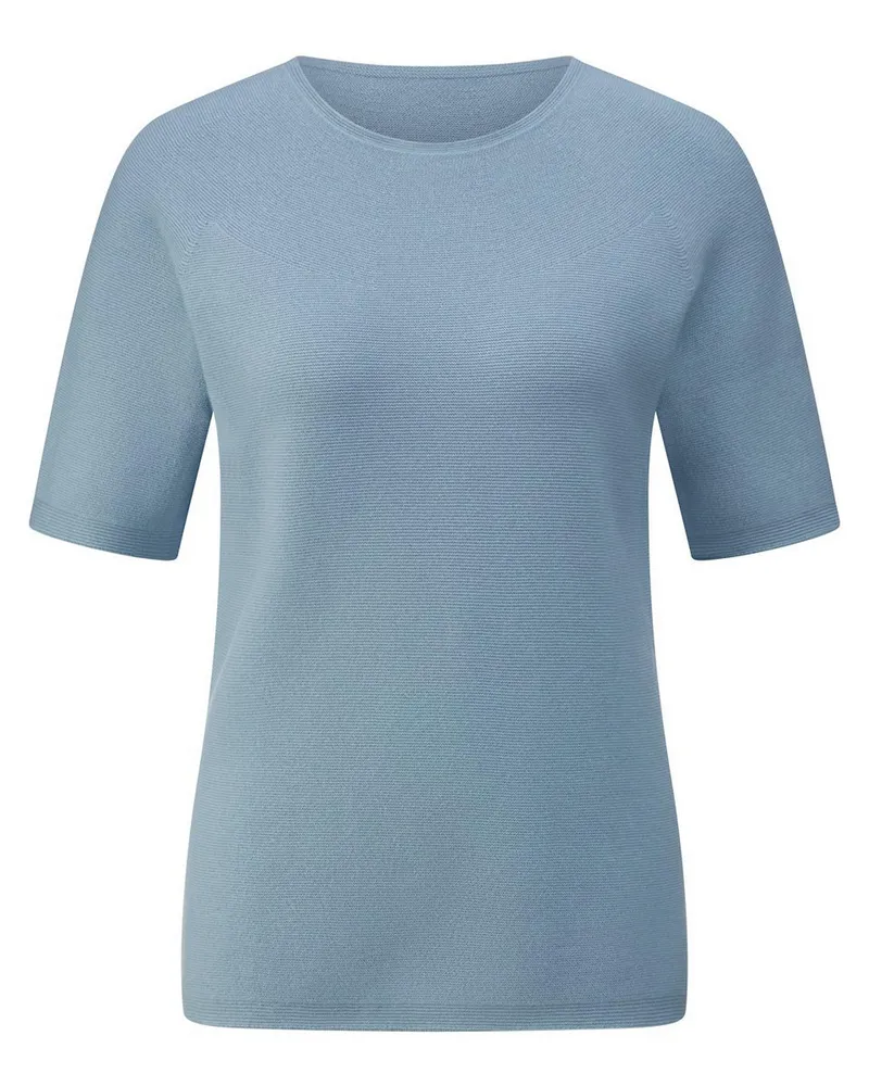 Peter Hahn Rundhals-Pullover  blau Blau