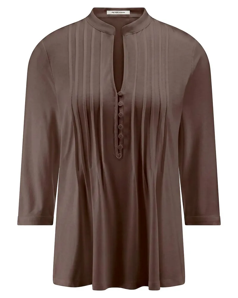 Peter Hahn Jerseybluse  braun Braun