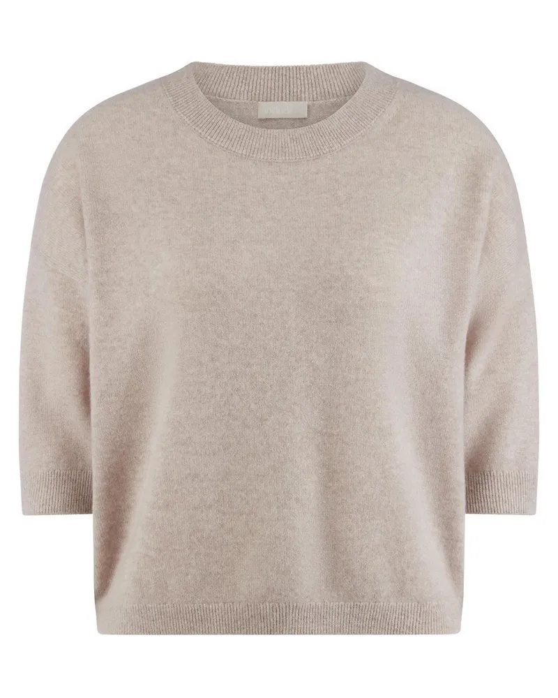 Include Rundhals-Pullover  beige Beige