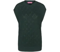 Rundhals-Pullover  grün