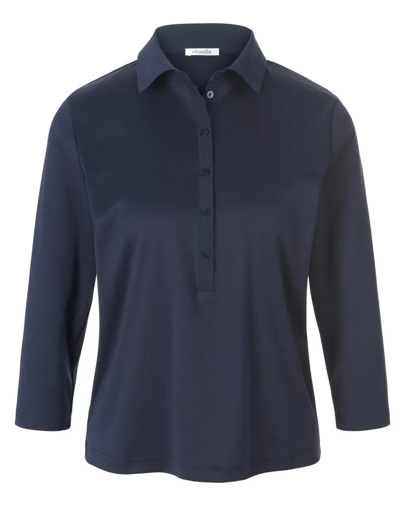 Efixelle Polo-Shirt 3/4-Arm  blau Blau