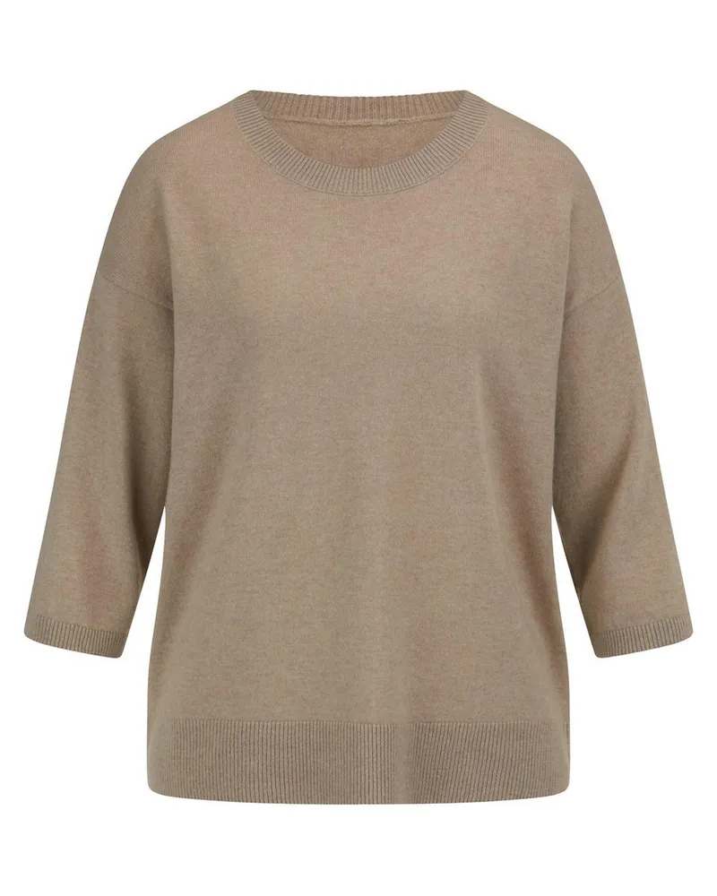 Peter Hahn Rundhals-Pullover  beige Beige