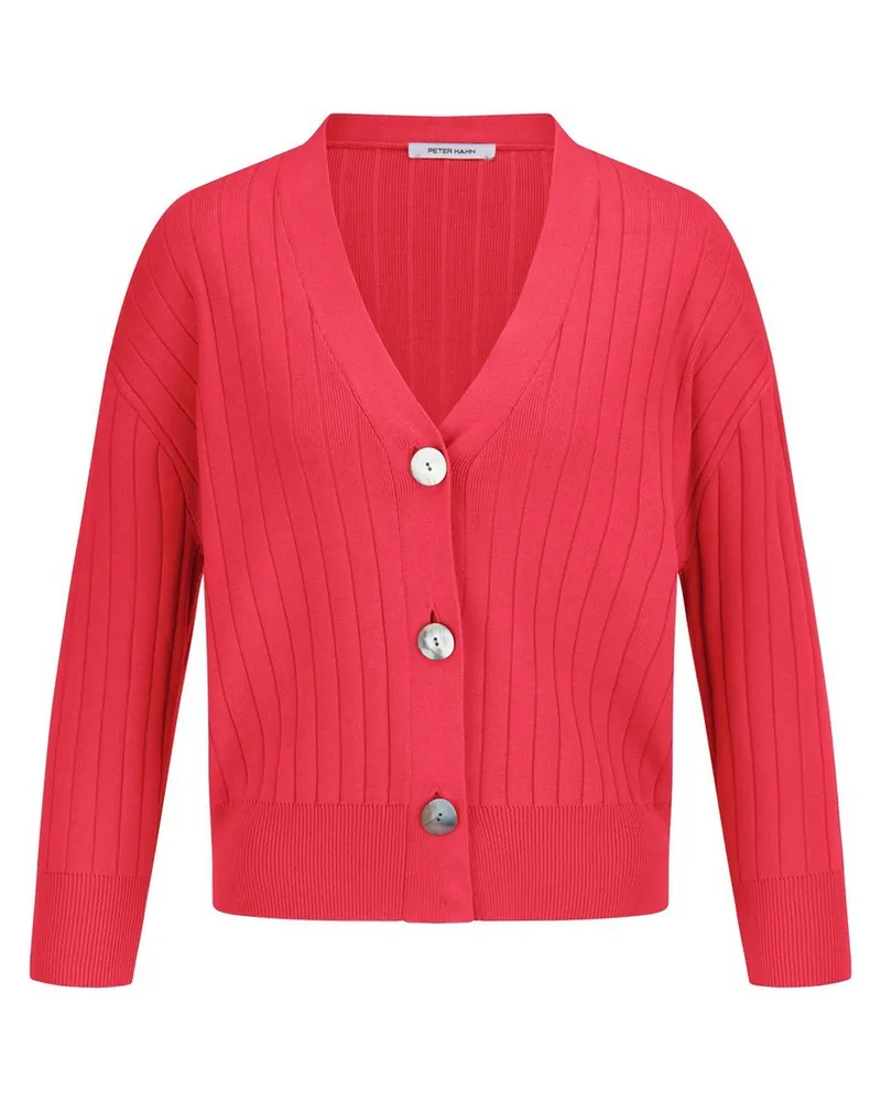 Peter Hahn Cardigan aus 100% SUPIMA®-Baumwolle  rot Rot