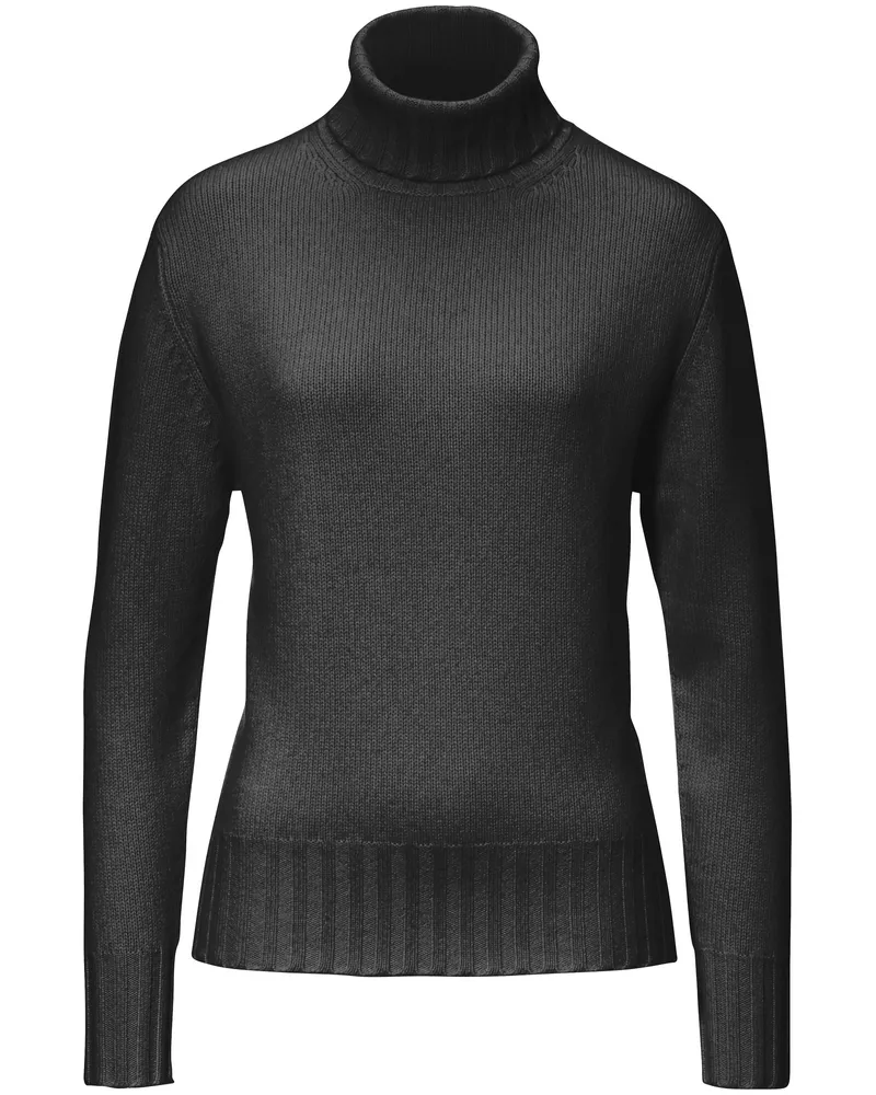 Peter Hahn Pullover aus 100% Premium-Kaschmir  Cashmere schwarz Schwarz