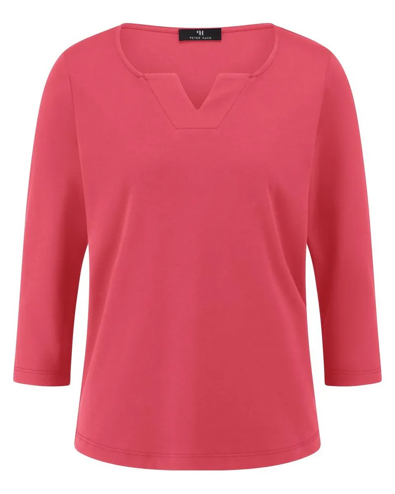 Peter Hahn Rundhals-Shirt  rot Rot