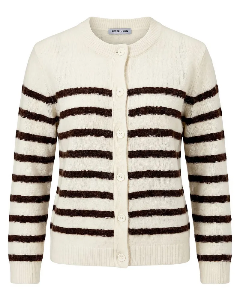 Peter Hahn Strickjacke  weiss Weiss