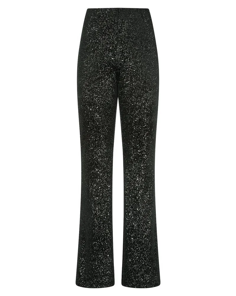 Riani Flared-Samt-Hose  schwarz Schwarz