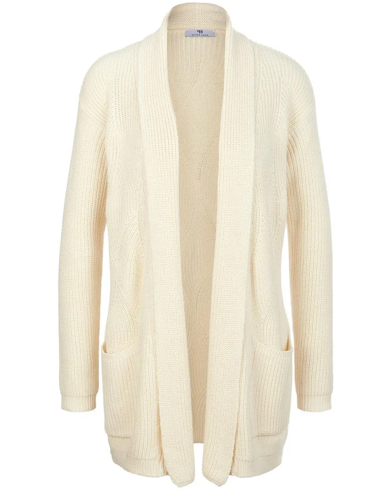 Peter Hahn Strickjacke  weiss Weiss