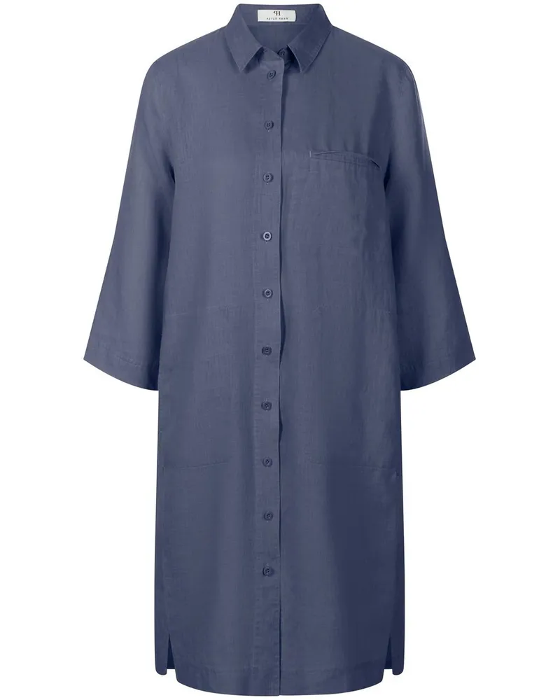 Peter Hahn Kleid 3/4-Arm  blau Blau