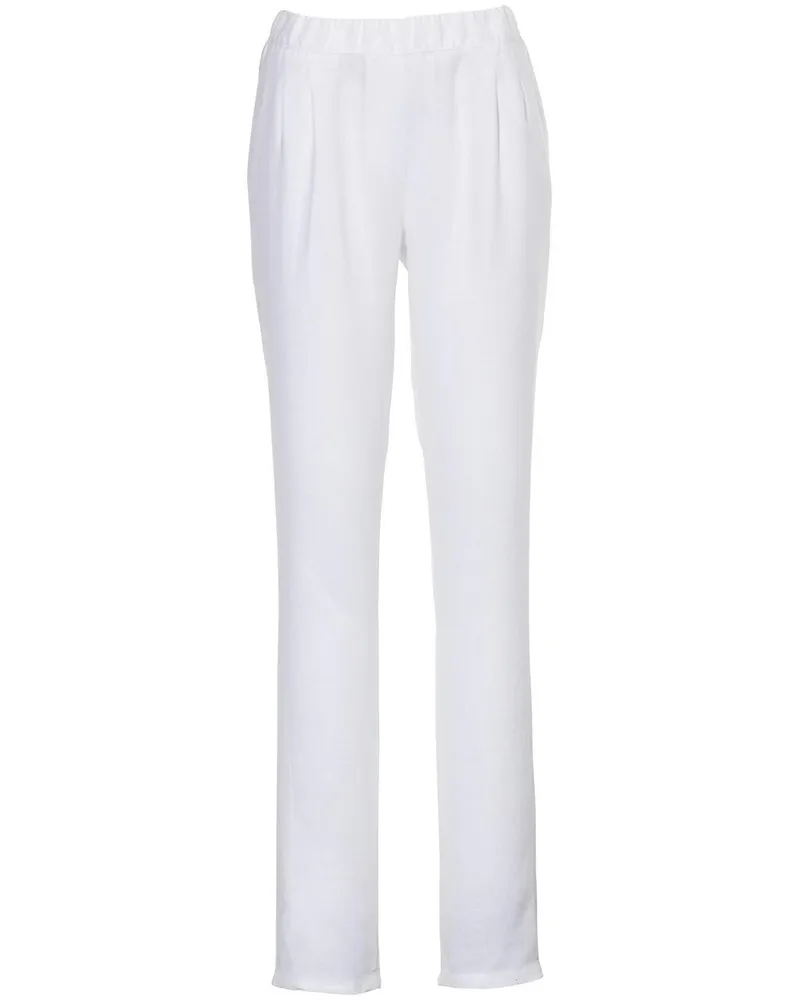 Peter Hahn Schlupf-Hose im Chino-Stil  weiss Weiss