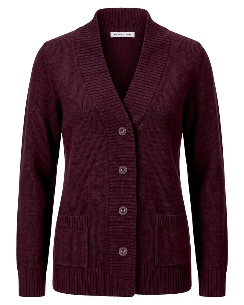 Peter Hahn Strickjacke  rot Rot