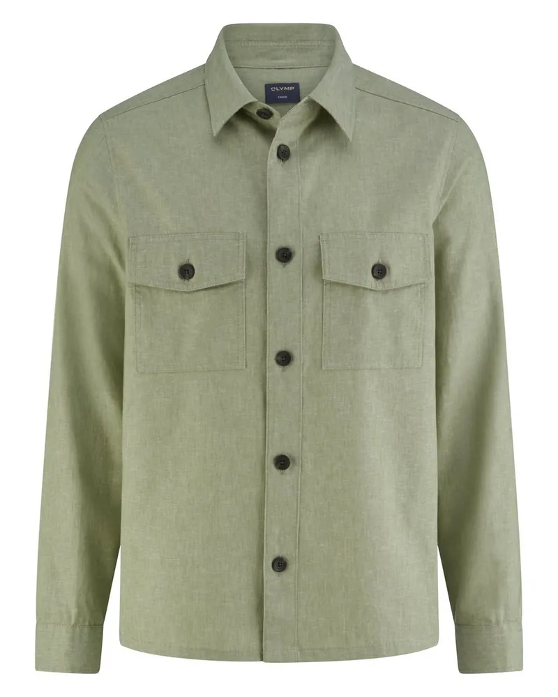 Olymp Overshirt Regular Fit  grün Grün