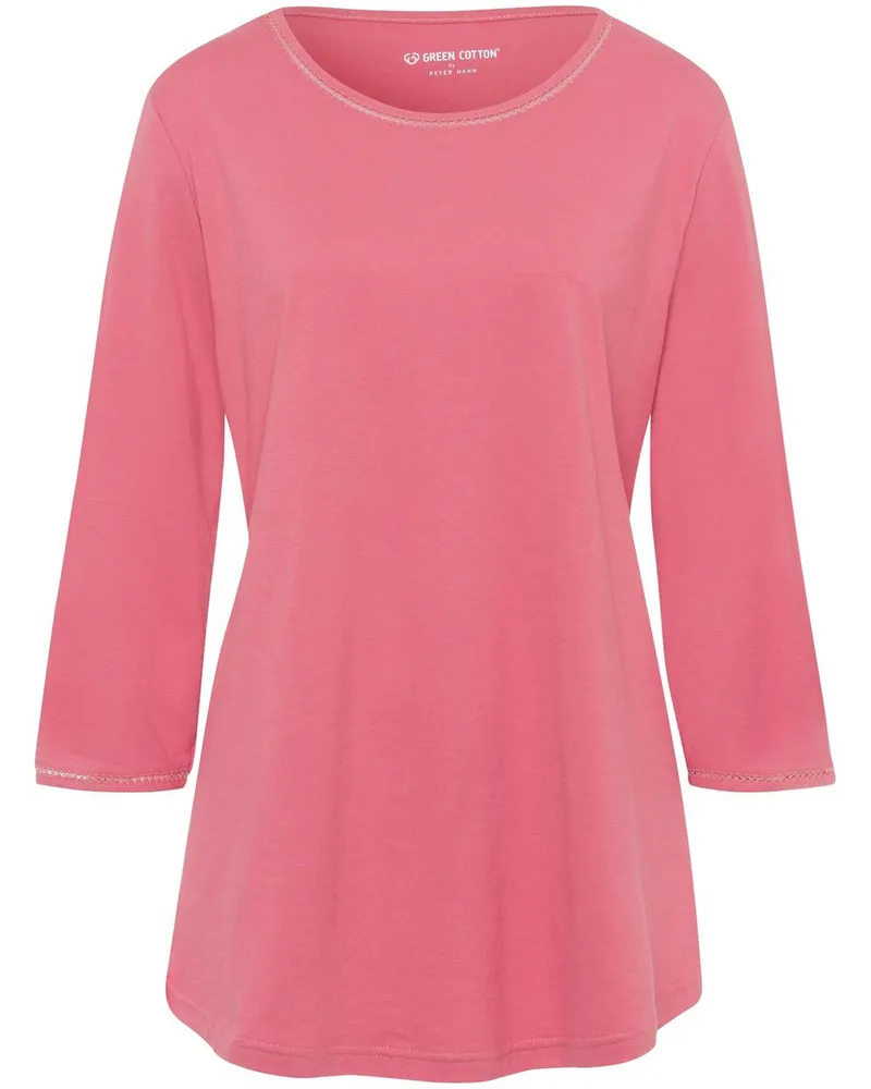 Green Cotton Rundhals-Shirt Ditte  rot Rot
