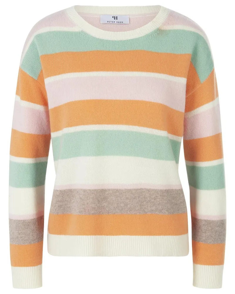 Peter Hahn Rundhals-Pullover  mehrfarbig Mehrfarbig