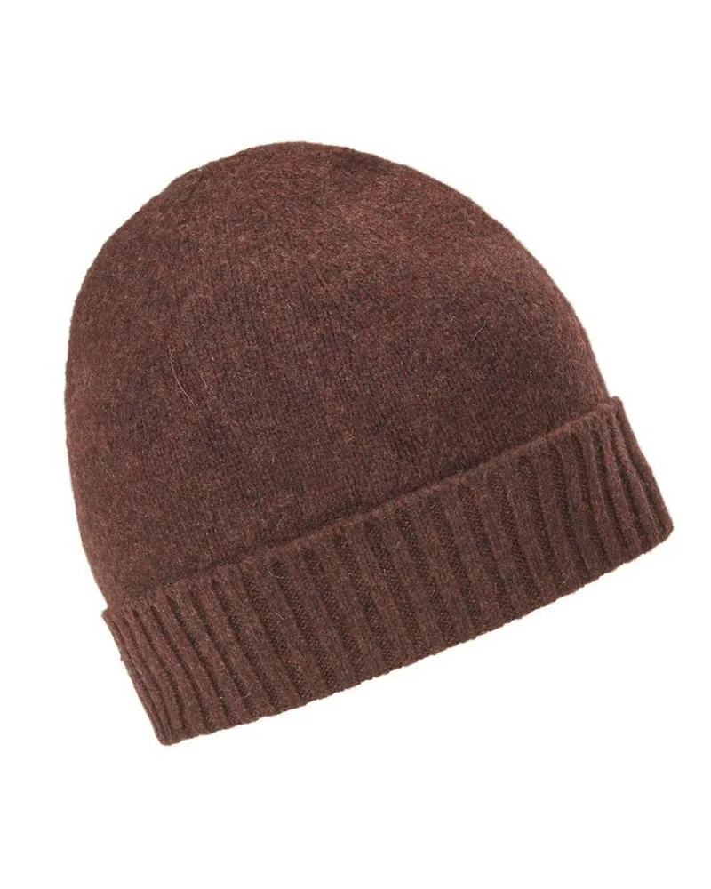 Peter Hahn Beanie aus 100% Premium-Kaschmir  Cashmere braun Braun