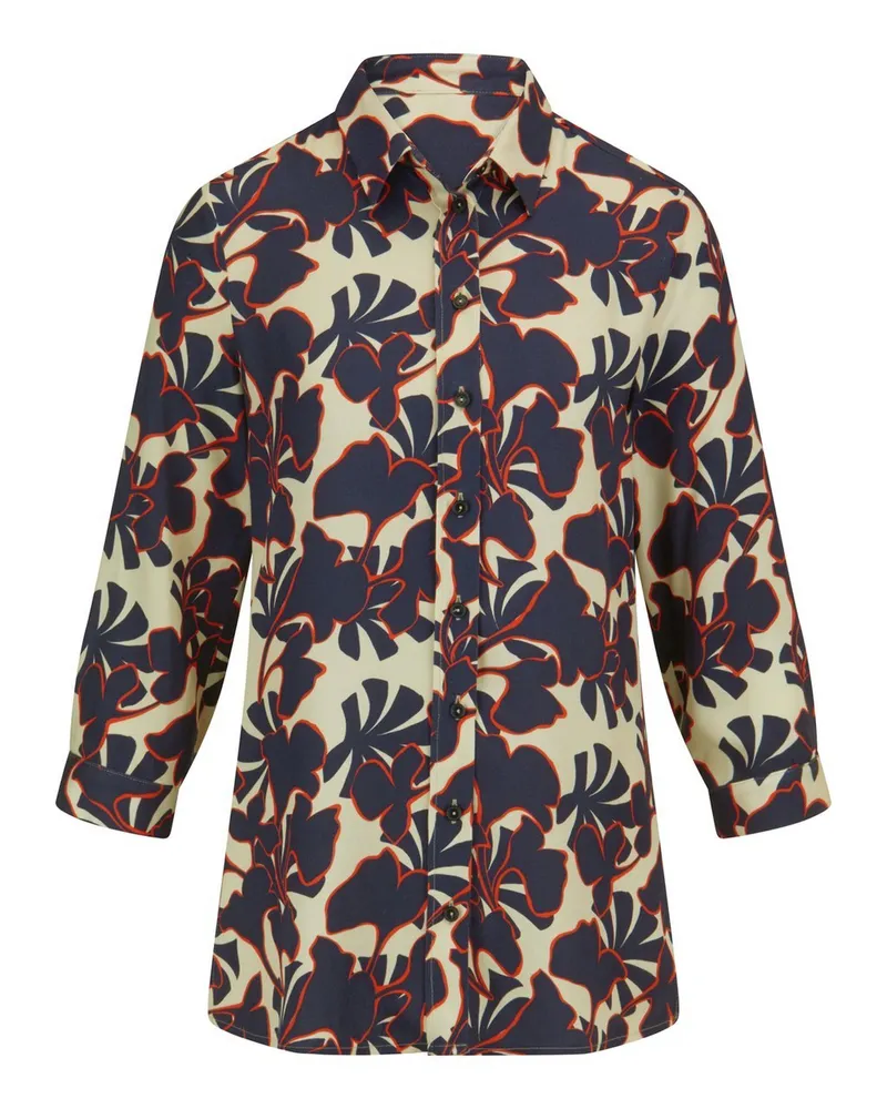 Peter Hahn Long-Bluse  blau Blau