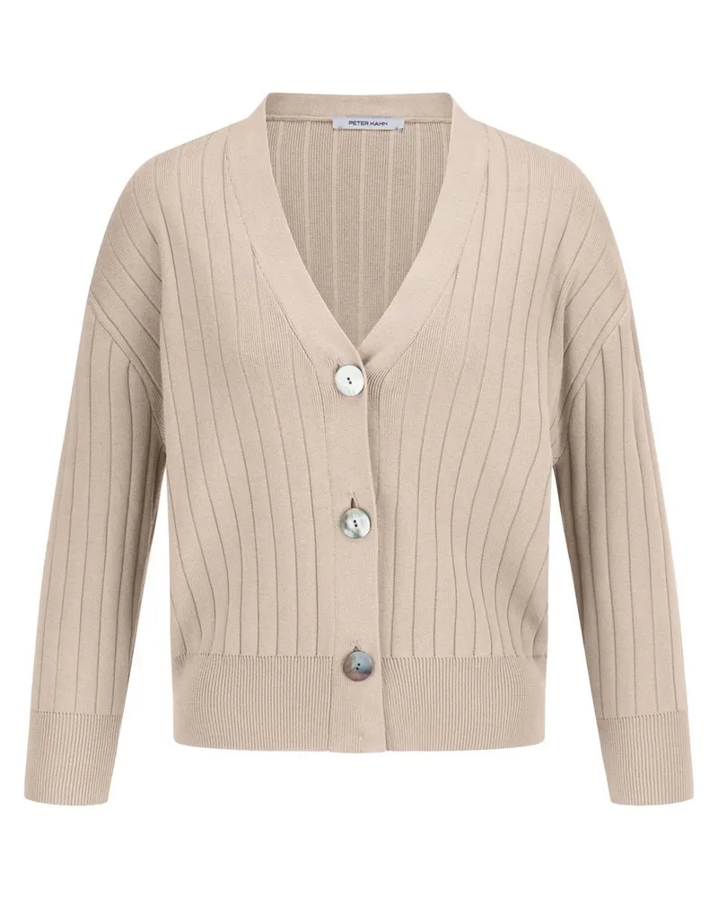 Peter Hahn Cardigan aus 100% SUPIMA®-Baumwolle  beige Beige