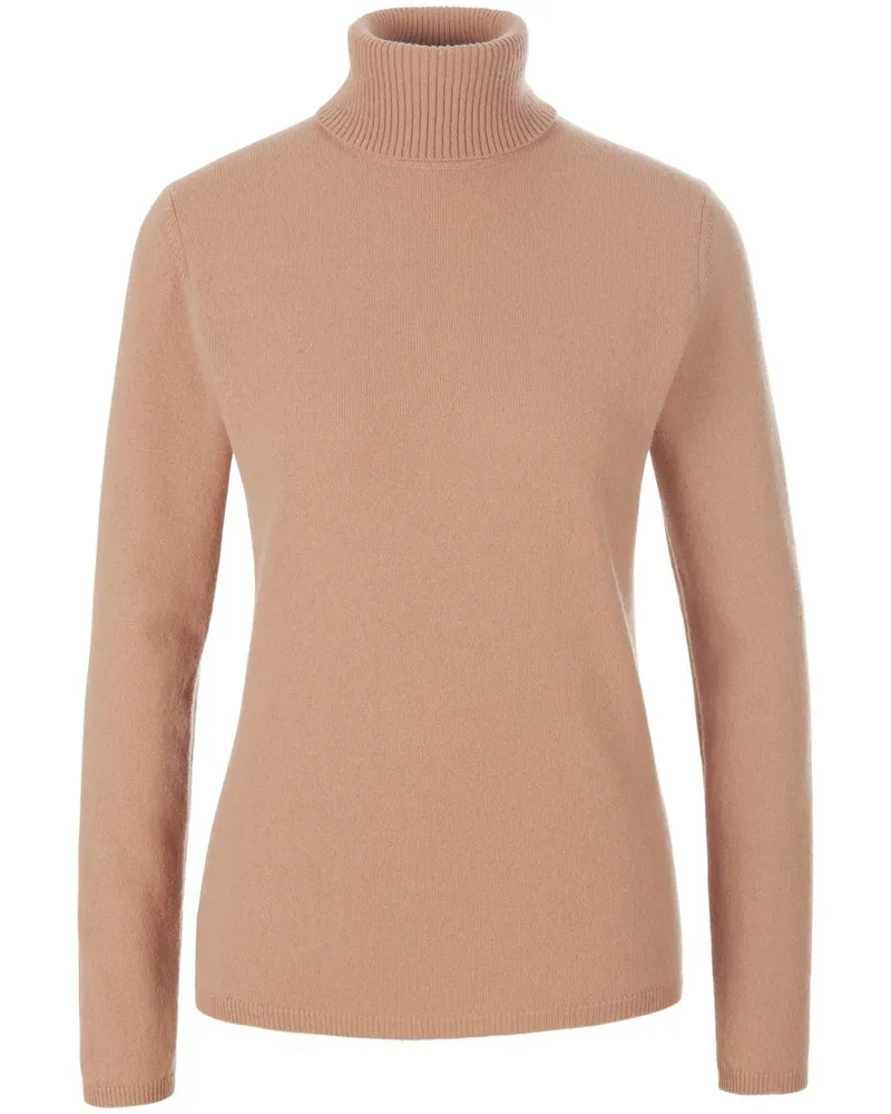 Include Rollkragen-Pullover aus Schurwolle und Kaschmir  braun Braun