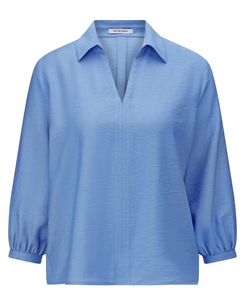Peter Hahn Bluse 3/4-Arm  blau Blau