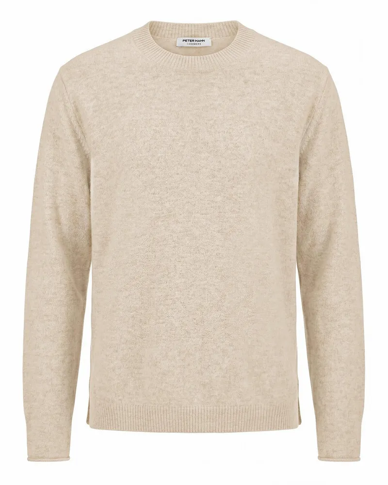 Peter Hahn Rundhals-Pullover  beige Beige