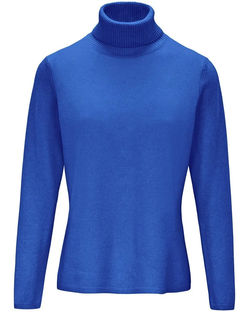 Include Rollkragen-Pullover aus Schurwolle und Kaschmir  blau Blau
