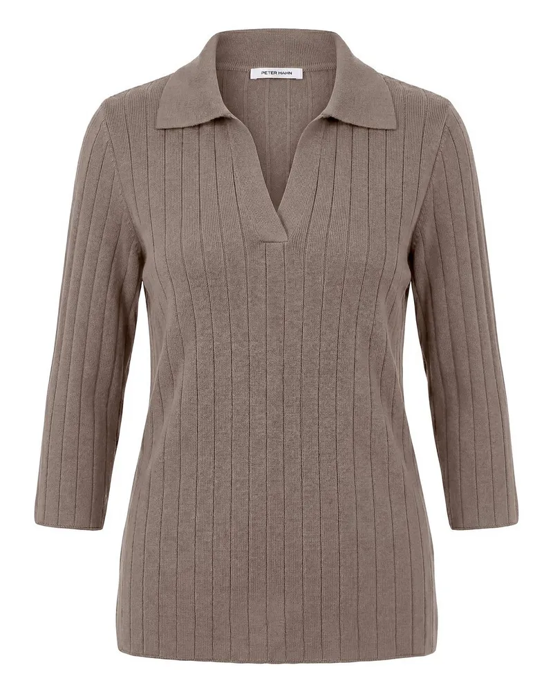 Peter Hahn Polo-Pullover  beige Beige