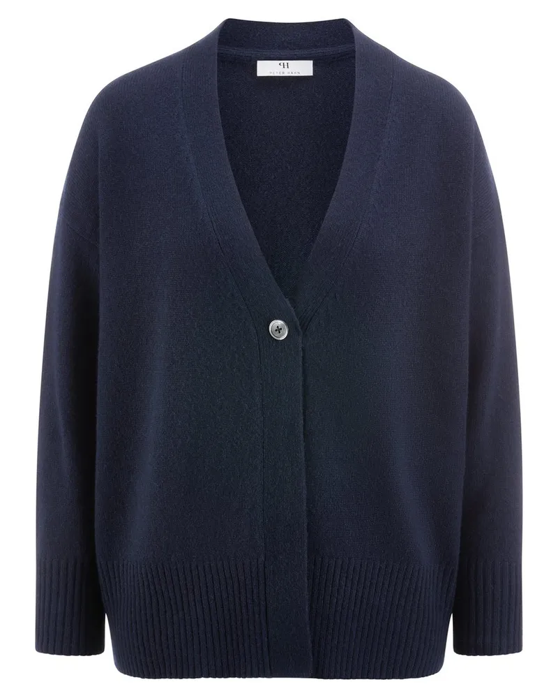 Peter Hahn Strickjacke  blau Blau