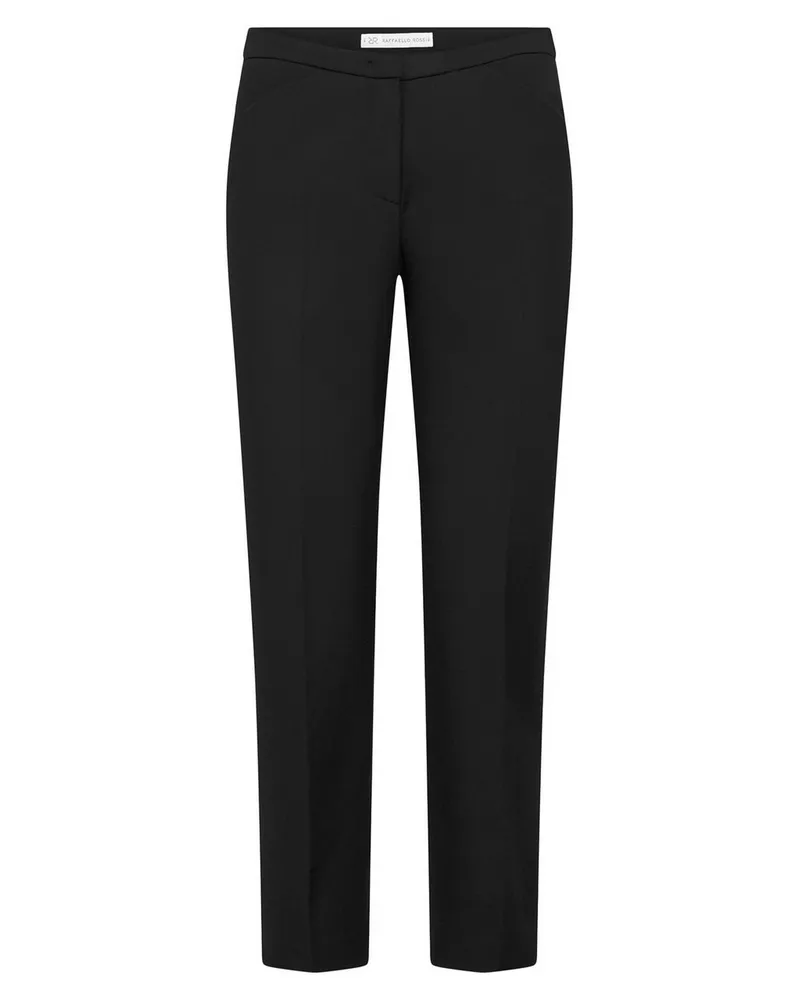 RAFFAELLO ROSSI  Knöchellange Slim Fit-Hose  schwarz Schwarz