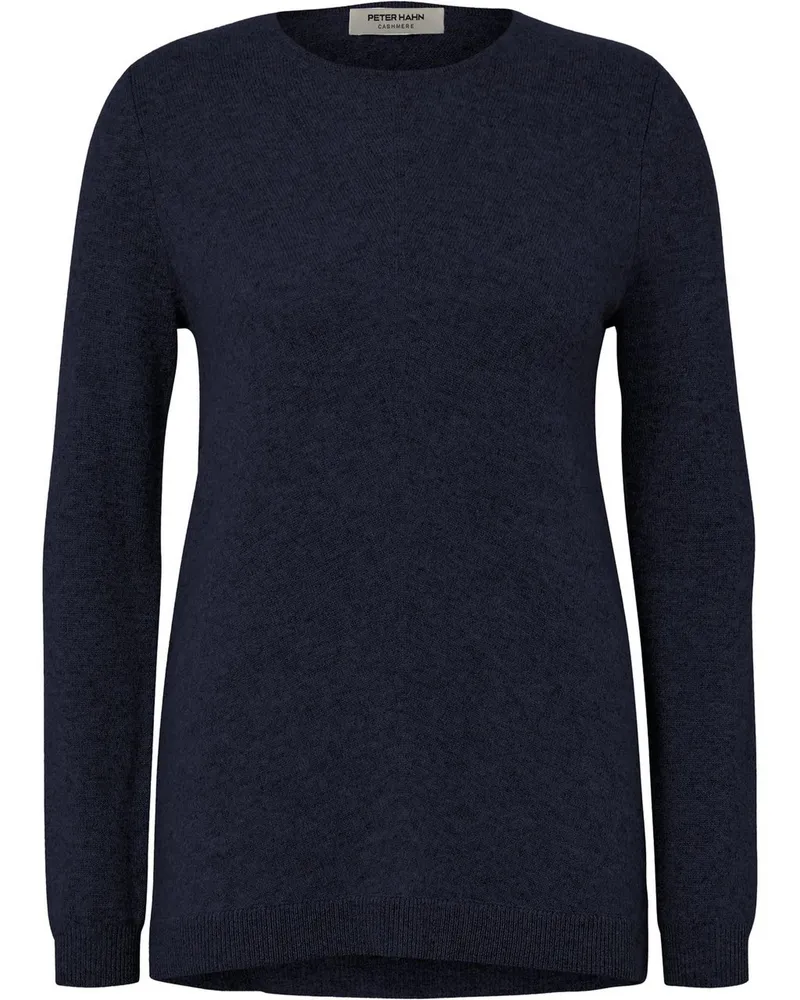 Peter Hahn Rundhals-Pullover aus 100% Premium-Kaschmir  blau Blau