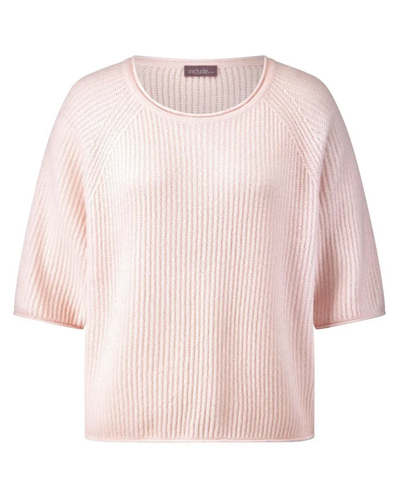 Include Rundhals-Pullover  rosé Rosé