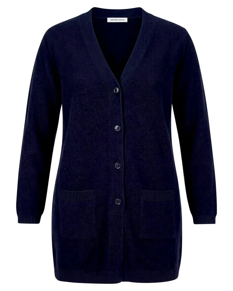 Peter Hahn Strickmantel  blau Blau